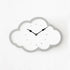 Cloud Clock - White - Grey Border